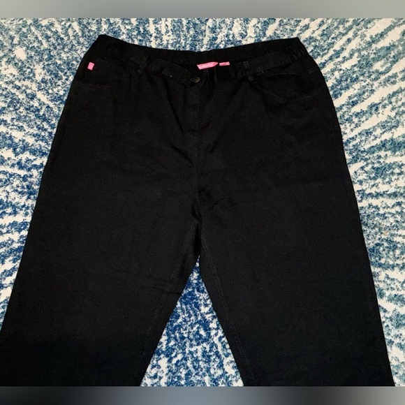 Woman Within Classic Fit  Black Denim Pants (NWOT) - Picture 2 of 8